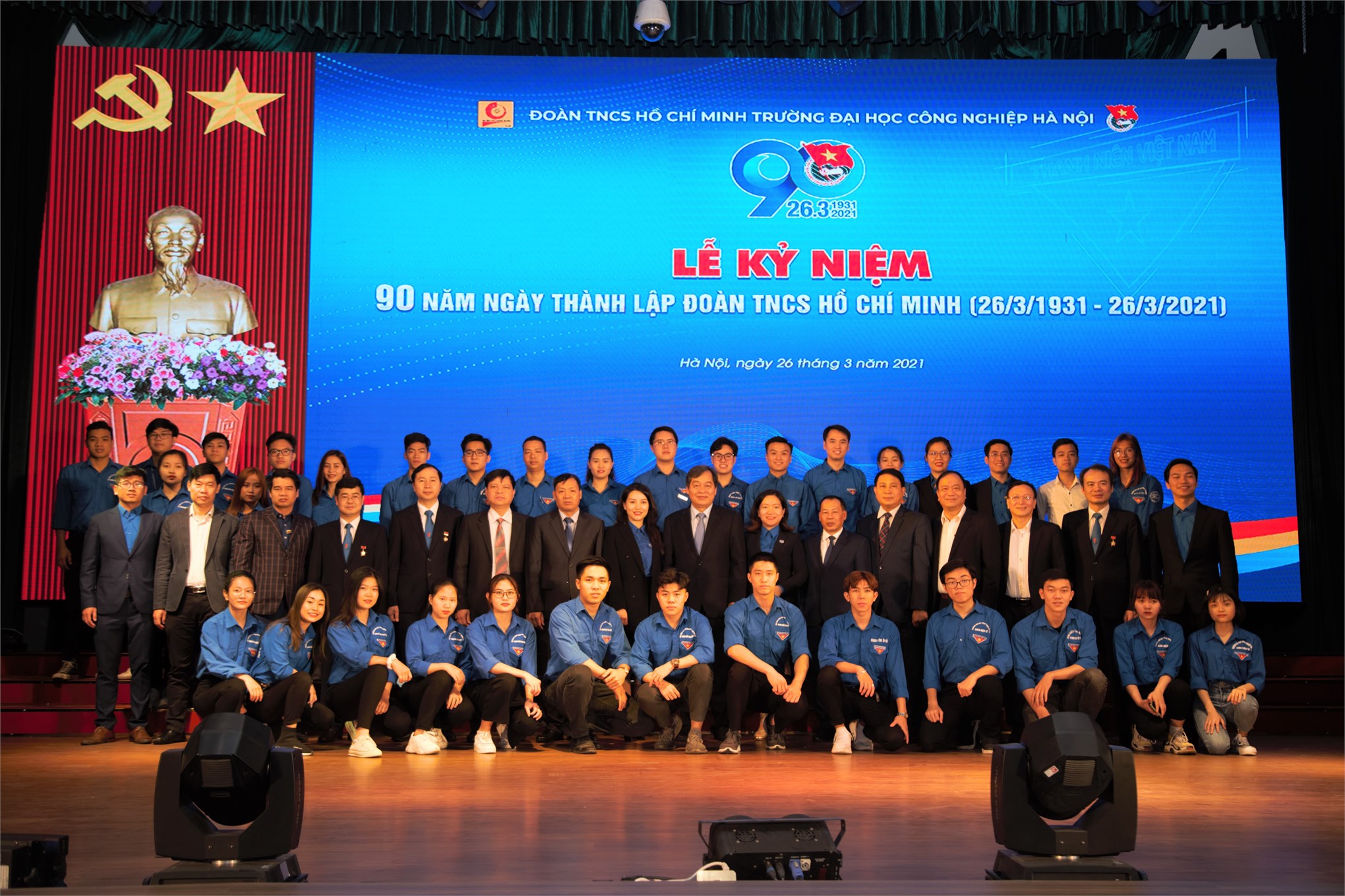 Đoàn Trường ĐHCNHN tổ chức trọng thể Lễ kỷ niệm 90 năm Ngày thành lập Đoàn TNCS Hồ Chí Minh (26/3/1931 - 26/3/2021)