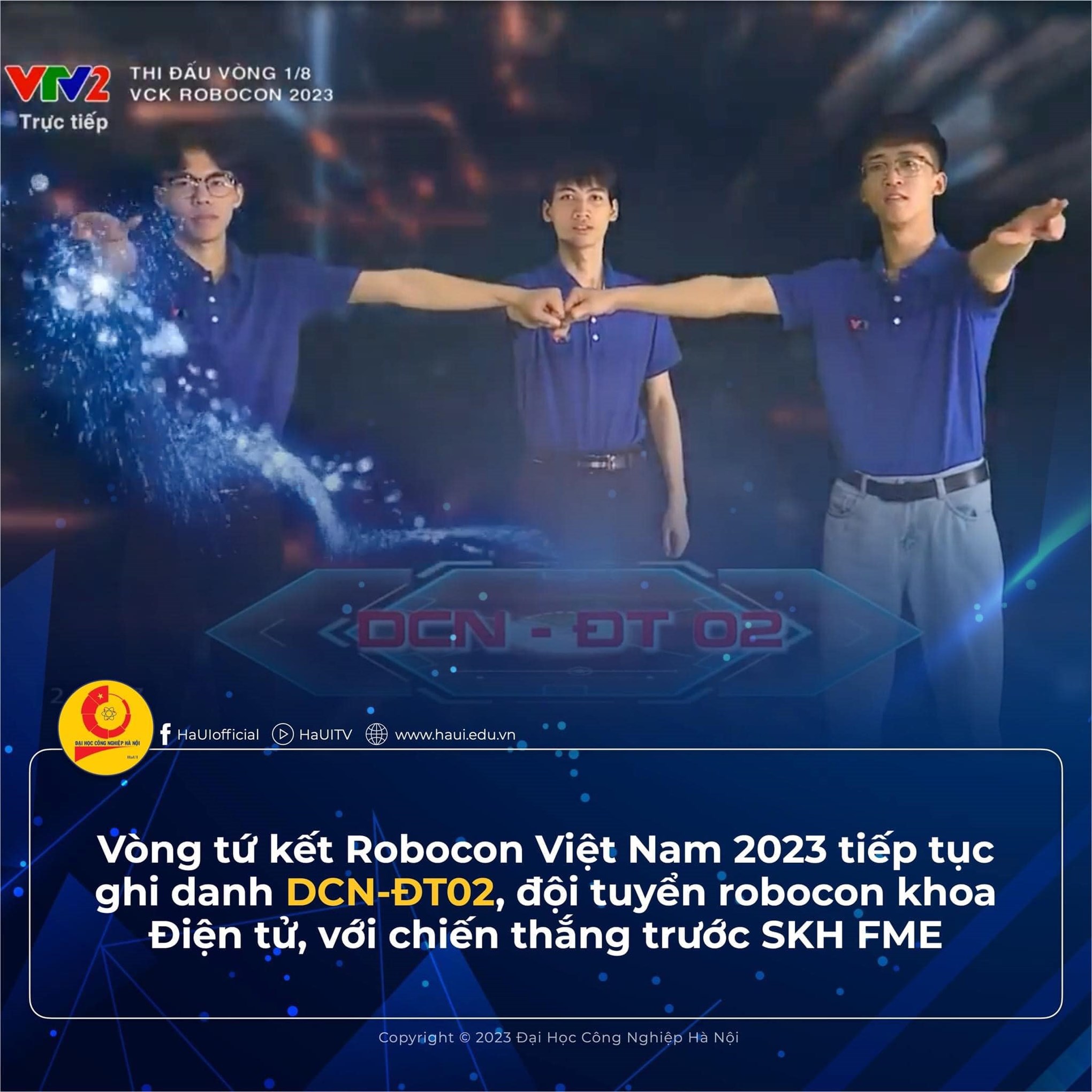 03 Chiến thắng Chey – yo tại vòng chung kết Robocon – Nhà vô địch Robocon 2023 gọi tên ĐT02, Đại học Công nghiệp Hà Nội !!!!