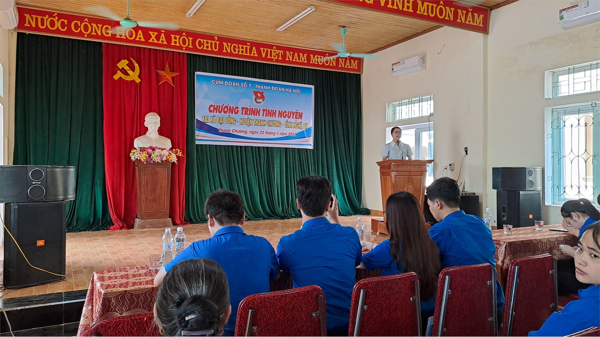 Đoàn trường ĐH Công nghiệp Hà Nội tham gia Chương trình tình nguyện tại Xã Đại Đồng - Huyện Thanh Chương - Tỉnh Nghệ An