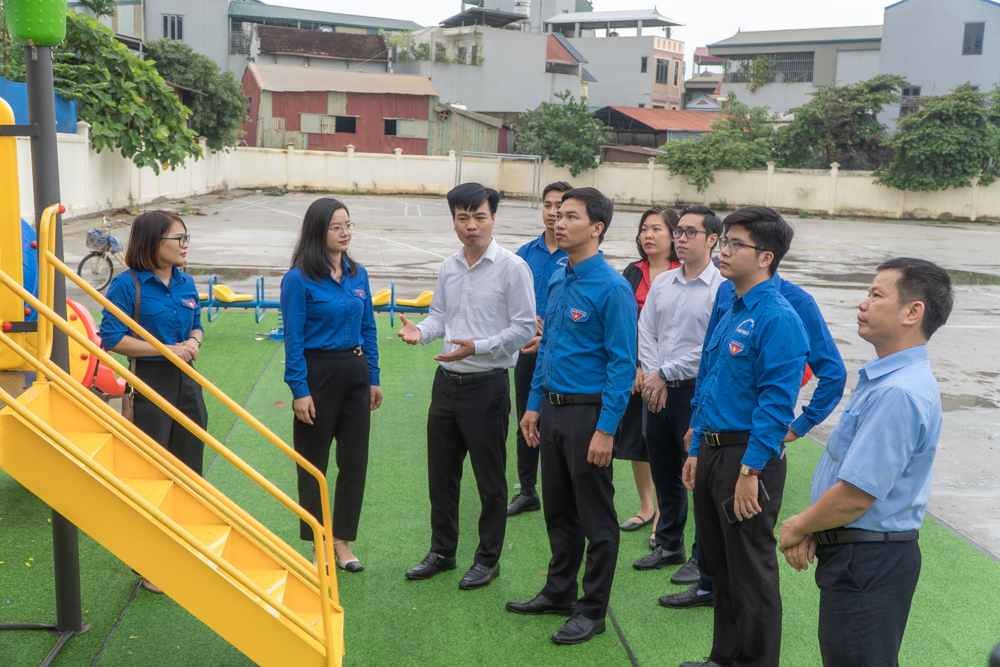 Tuổi trẻ Trường ĐH Công nghiệp Hà Nội khánh thành công trình thanh niên góp phần xây dựng nông thôn mới tại xã Chàng Sơn - Thạch Thất
