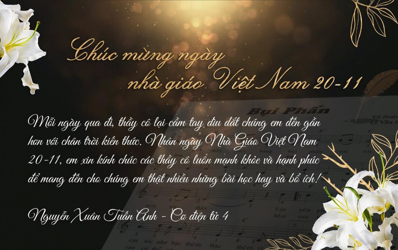 Chúc mừng ngày giáo Việt Nam 20/11 - Tri ân những người lái đò thầm lặng!