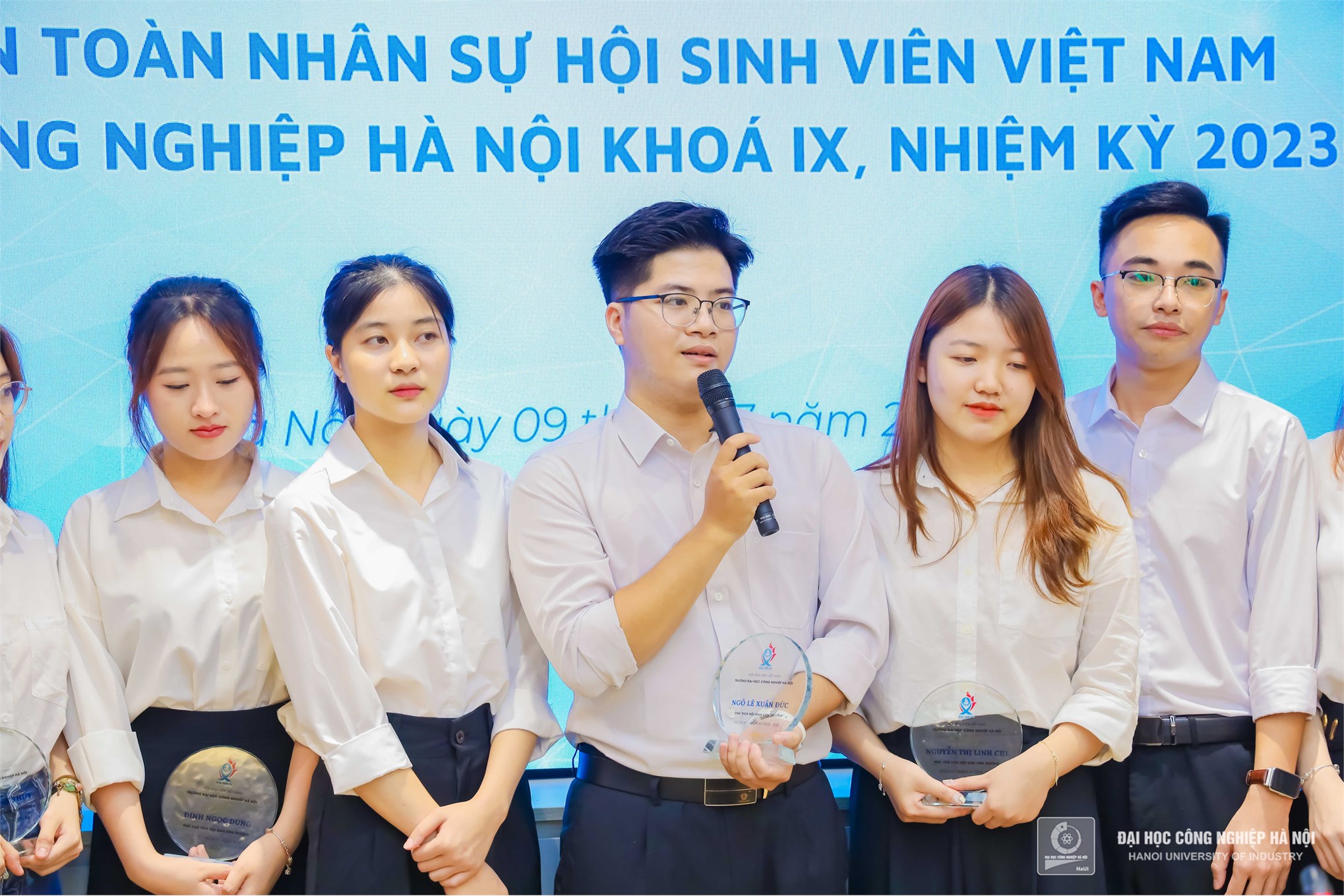 Hội nghị Kiện toàn Ban Chấp hành Đoàn - Hội trường ĐH Công nghiệp Hà Nội