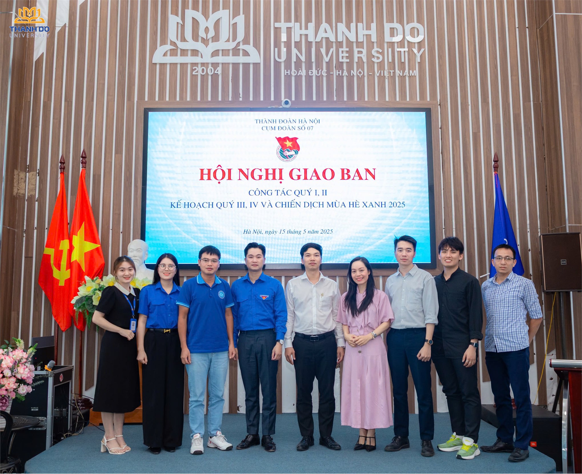 Hội nghị giao ban công tác Đoàn quý I, II năm 2025 của Cụm Đoàn số 7 – Thành đoàn Hà Nội