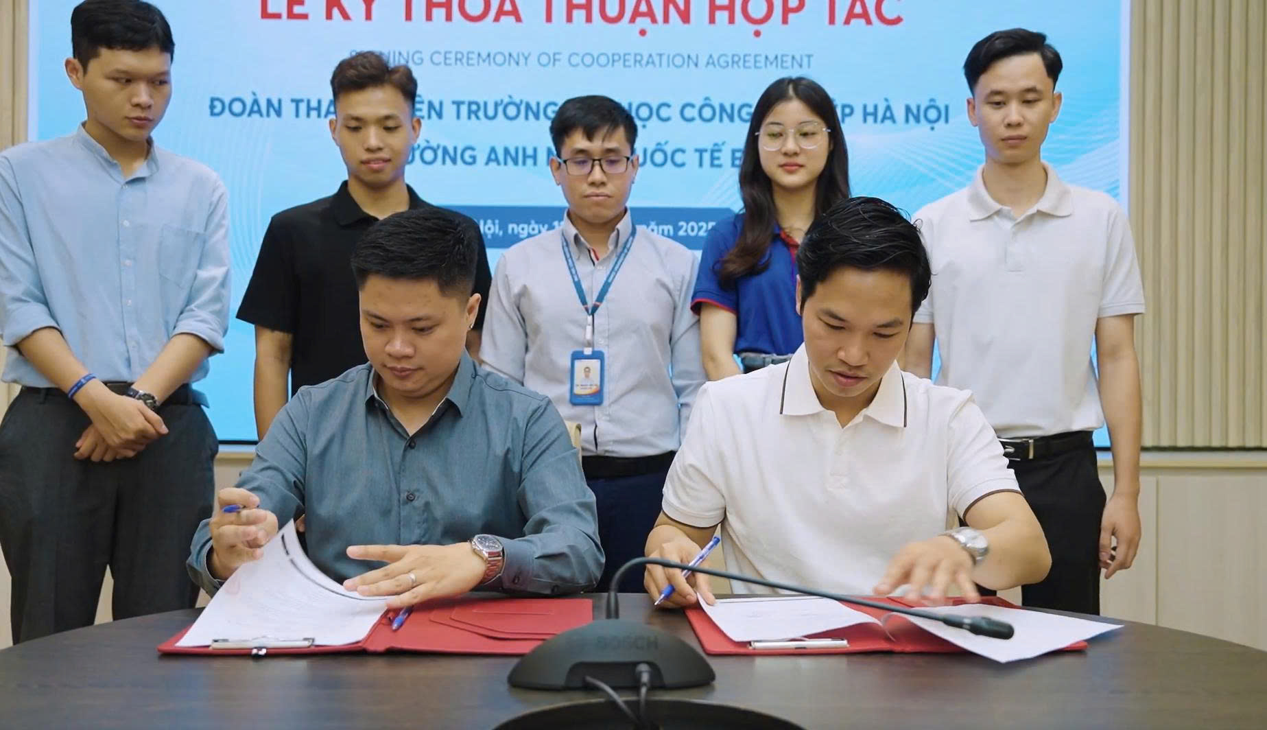 Lễ ký kết thỏa thuận hợp tác giữa Đoàn Thanh niên Trường Đại học Công nghiệp Hà Nội và trường Anh ngữ quốc tế Ecorp: Mở ra cơ hội phát triển toàn diện cho sinh viên