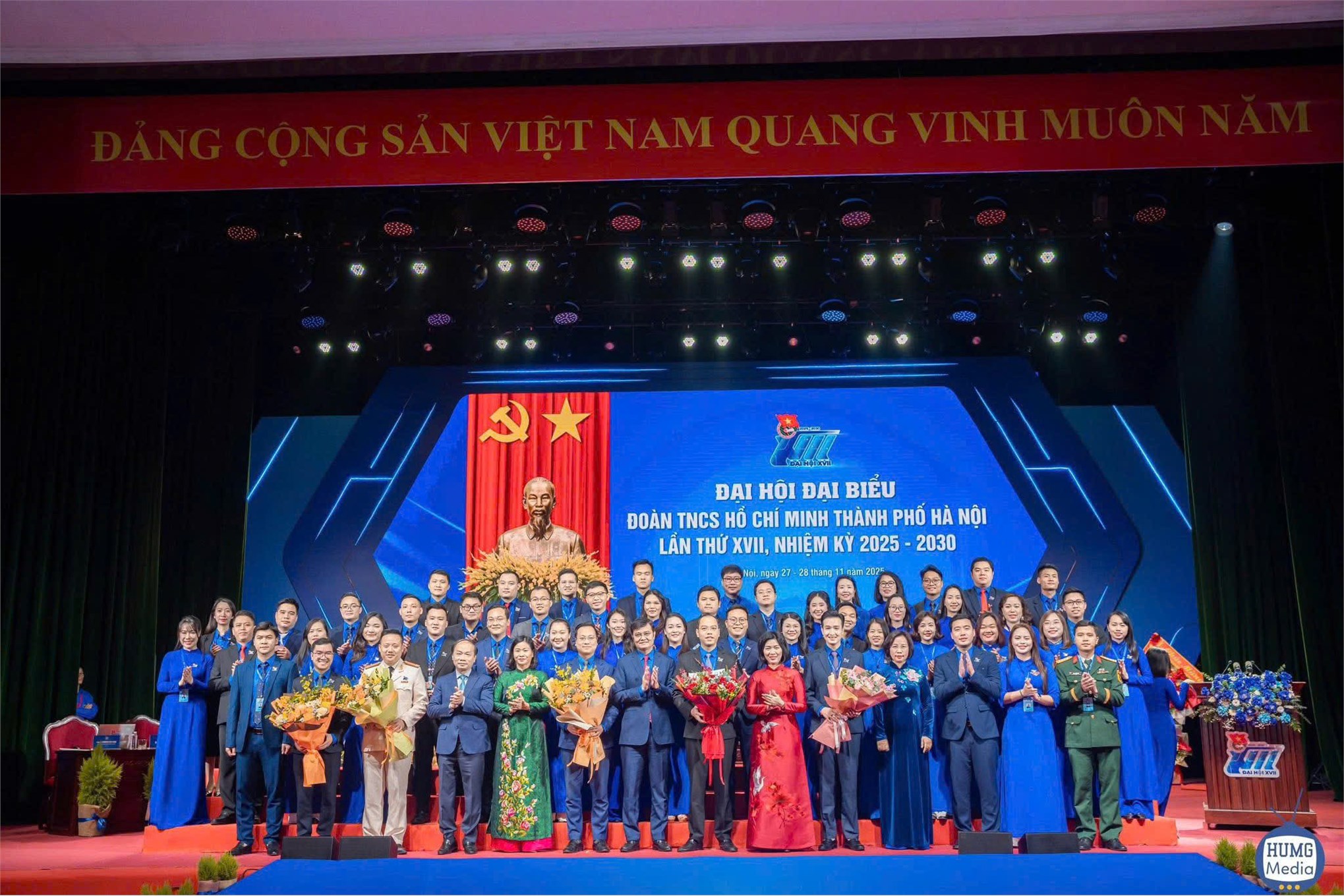 Phiên trọng thể Đại hội đại biểu Đoàn TNCS Hồ Chí Minh thành phố Hà Nội lần thứ VXII, nhiệm kỳ 2025 - 2030