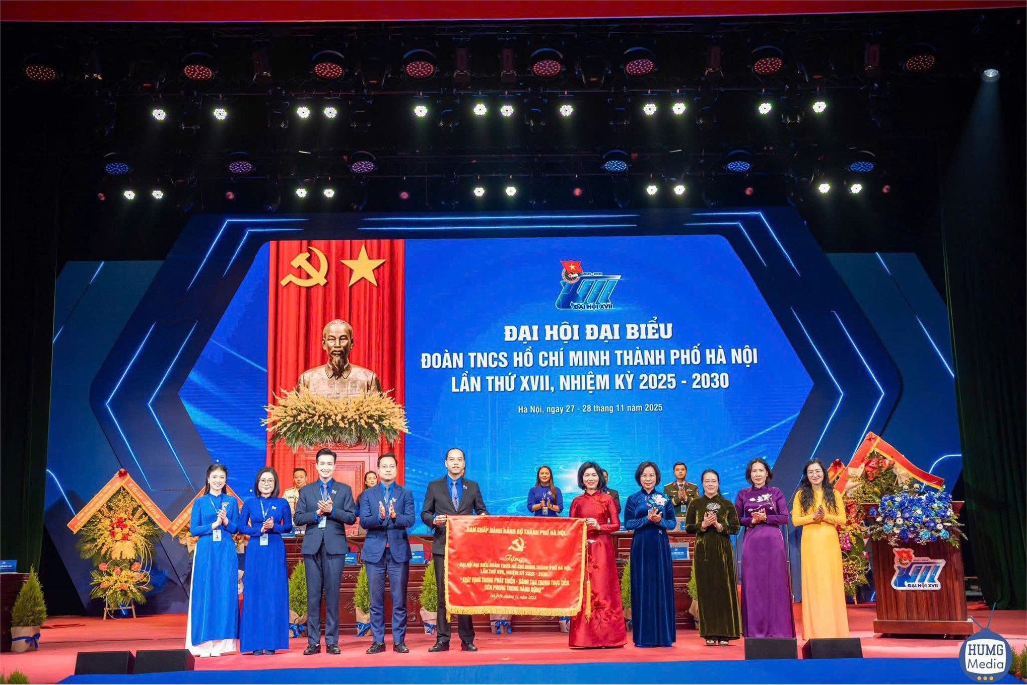 Phiên trọng thể Đại hội đại biểu Đoàn TNCS Hồ Chí Minh thành phố Hà Nội lần thứ VXII, nhiệm kỳ 2025 - 2030