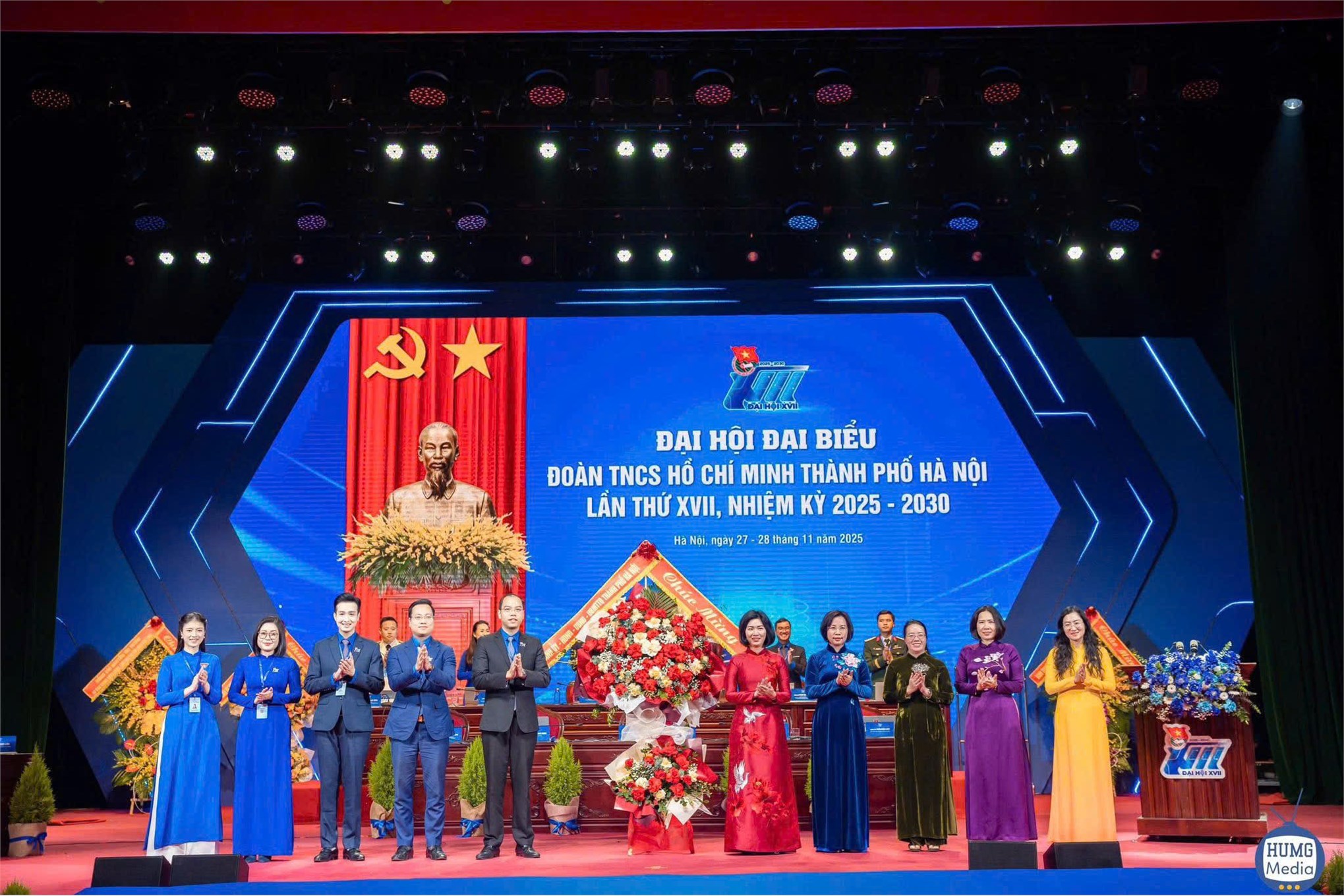 Phiên trọng thể Đại hội đại biểu Đoàn TNCS Hồ Chí Minh thành phố Hà Nội lần thứ VXII, nhiệm kỳ 2025 - 2030
