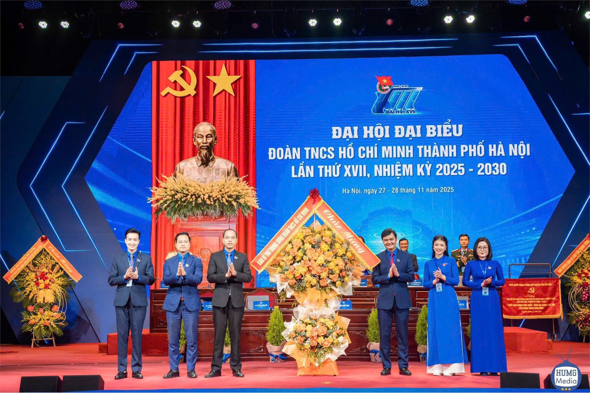 Phiên trọng thể Đại hội đại biểu Đoàn TNCS Hồ Chí Minh thành phố Hà Nội lần thứ VXII, nhiệm kỳ 2025 - 2030