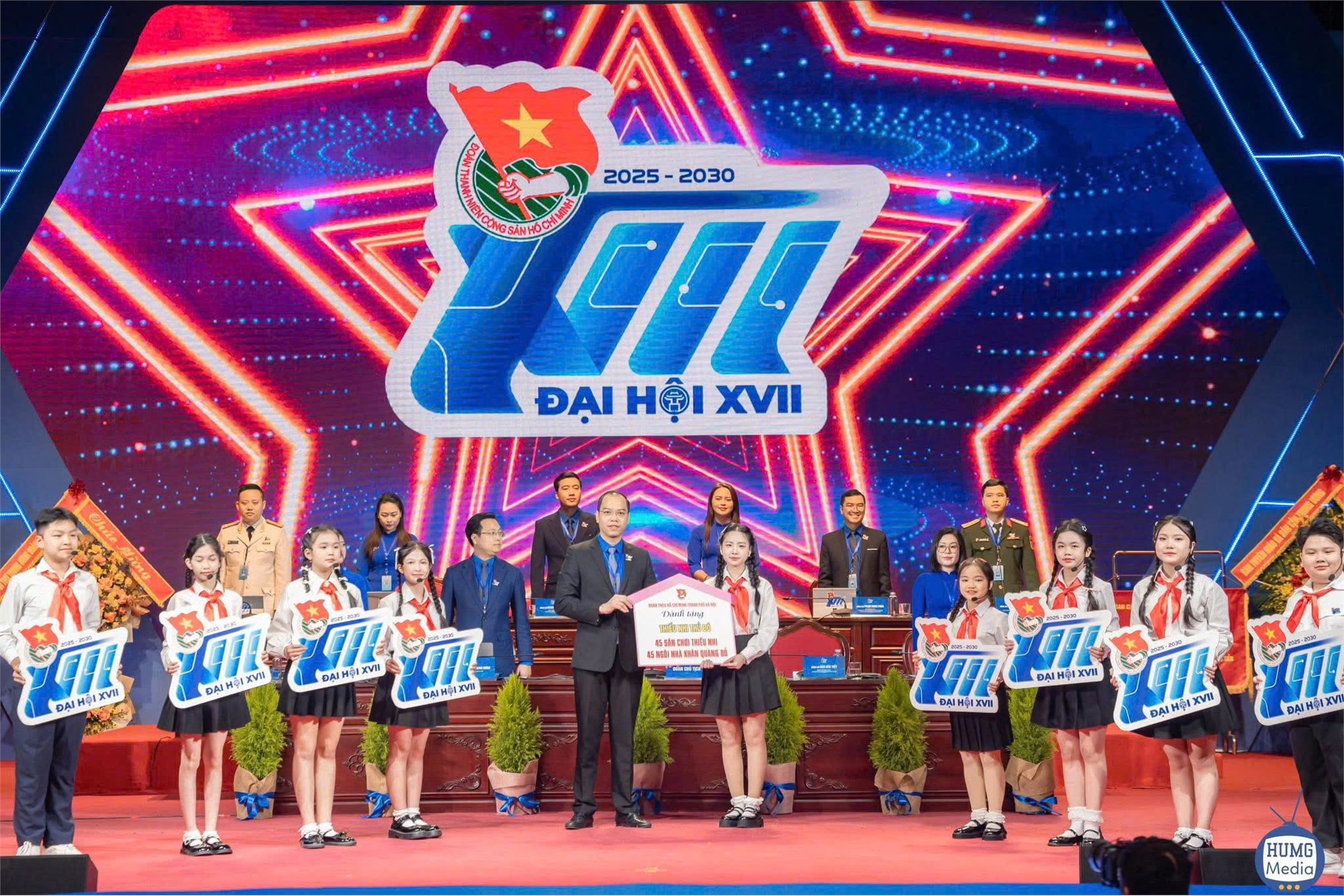 Phiên trọng thể Đại hội đại biểu Đoàn TNCS Hồ Chí Minh thành phố Hà Nội lần thứ VXII, nhiệm kỳ 2025 - 2030