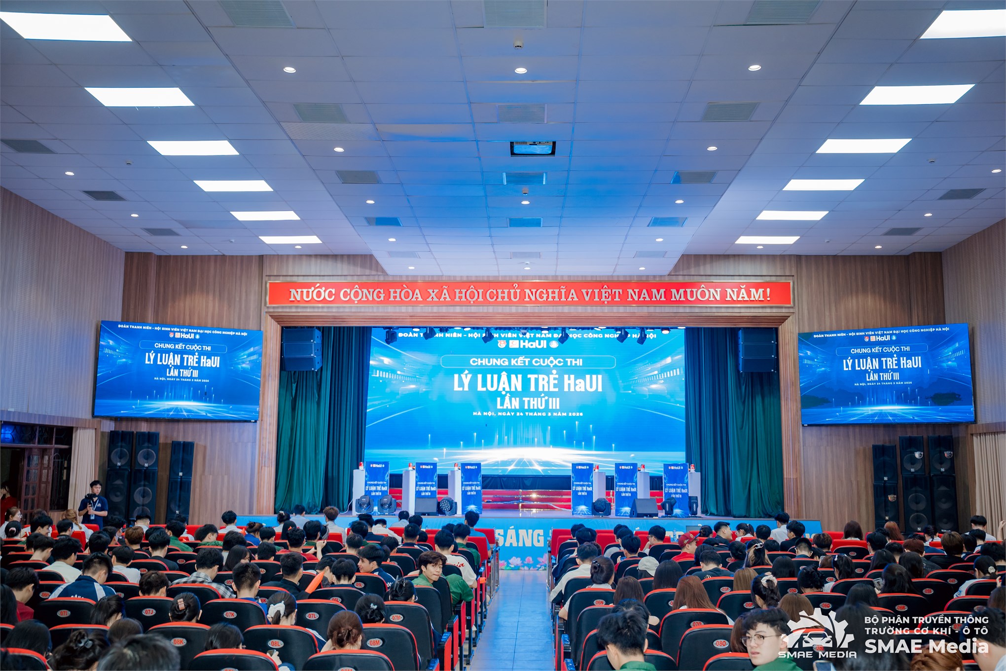 Tỏa sáng trí tuệ và bản lĩnh tuổi trẻ tại Chung kết Cuộc thi “Lý luận trẻ HaUI” lần thứ III