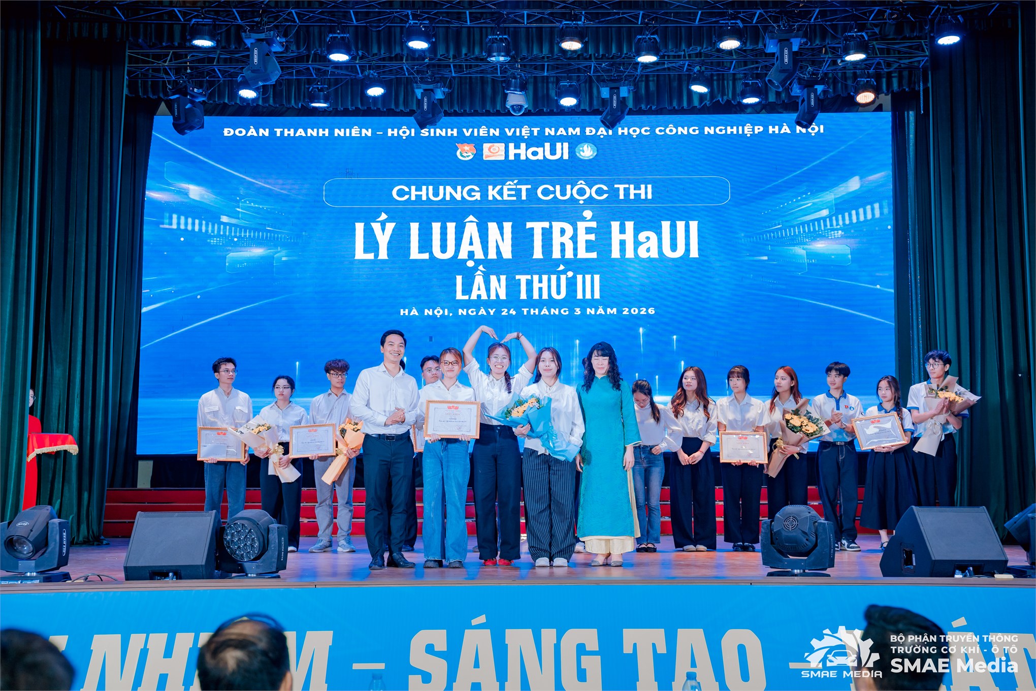 Tỏa sáng trí tuệ và bản lĩnh tuổi trẻ tại Chung kết Cuộc thi “Lý luận trẻ HaUI” lần thứ III