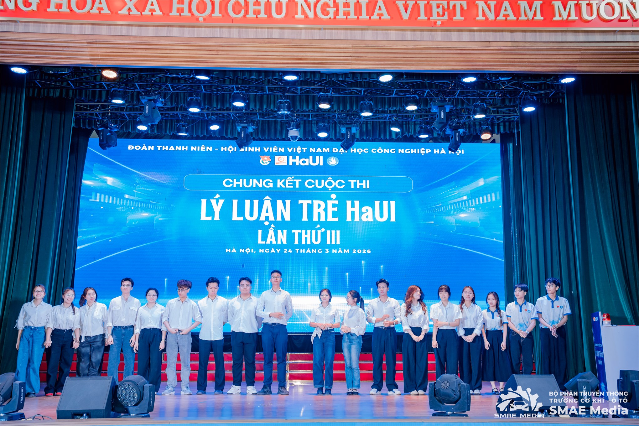 Tỏa sáng trí tuệ và bản lĩnh tuổi trẻ tại Chung kết Cuộc thi “Lý luận trẻ HaUI” lần thứ III
