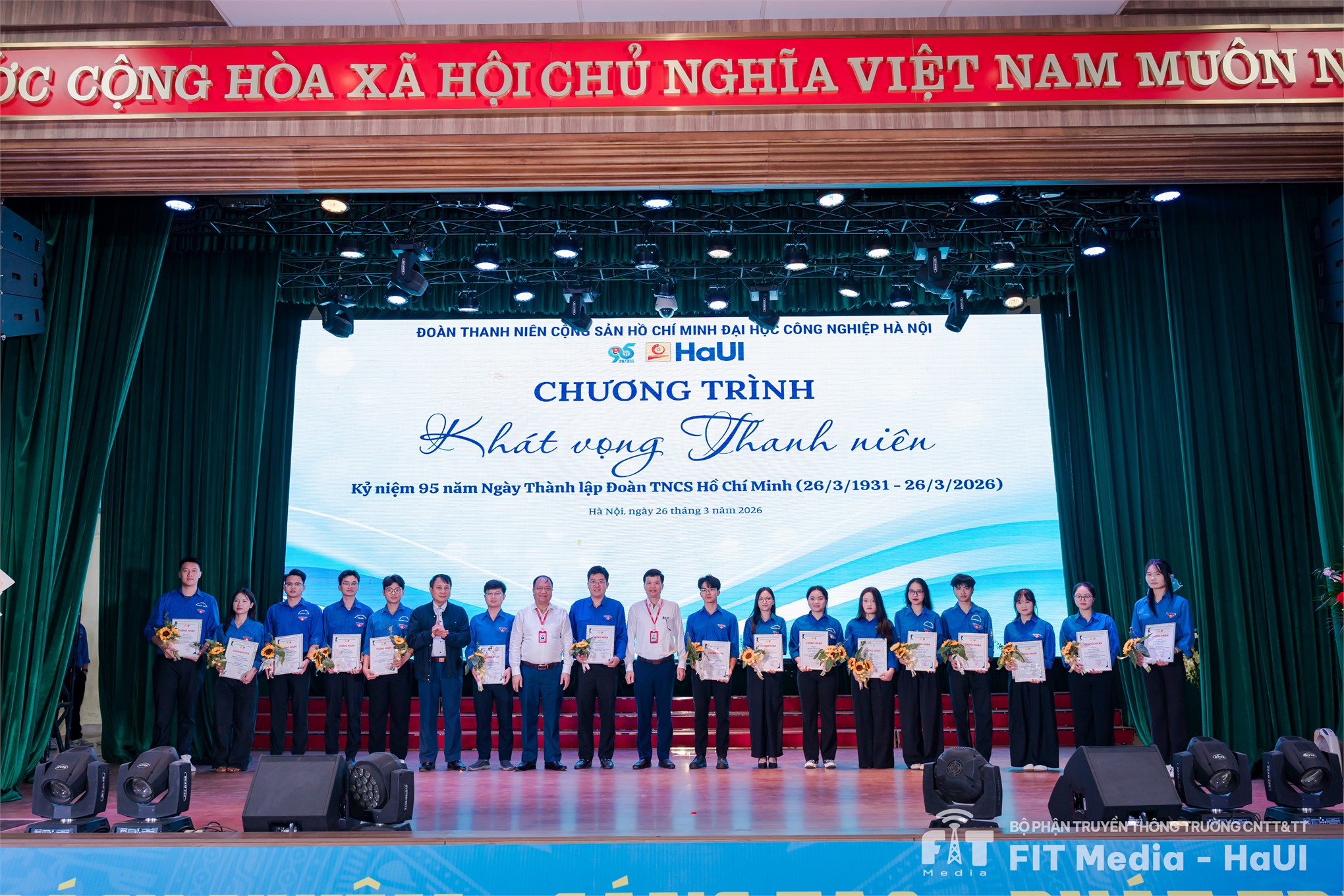 Tuổi trẻ HaUI tự hào viết tiếp truyền thống 95 năm vẻ vang của Đoàn TNCS Hồ Chí Minh