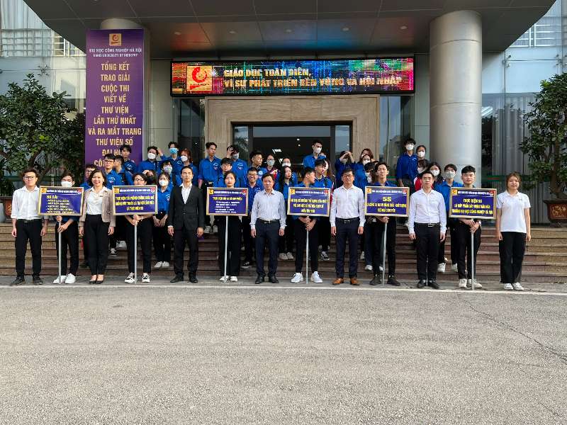 Đoàn Thanh niên – Hội Sinh viên trường ĐH Công nghiệp Hà Nội ra quân thực hiện hưởng ứng tuần lễ 5S tháng 11/2022