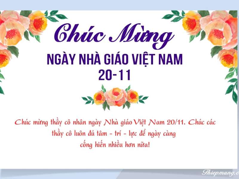 Chào mừng 42 năm Ngày Nhà giáo Việt Nam 20/11