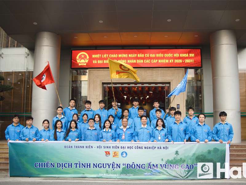 Hành trình “Đông ấm vùng cao 2026” – Tuổi trẻ HaUI thắp sáng ước mơ nơi miền sơn cước