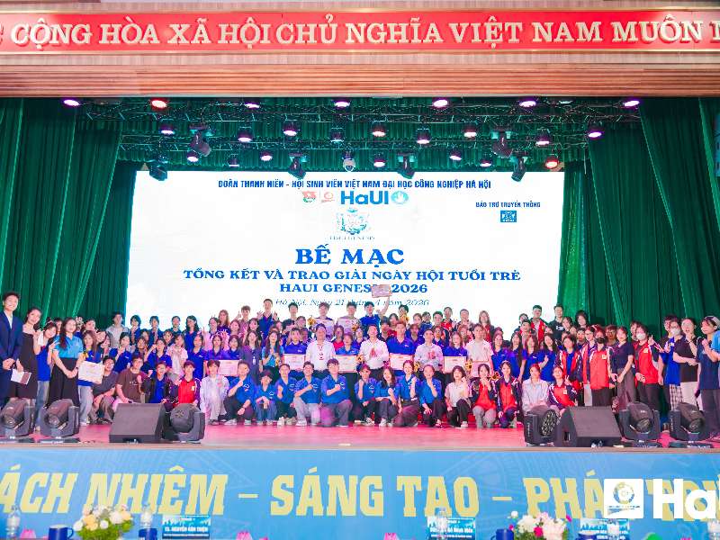 Bùng nổ sức trẻ tại Ngày hội "HaUI Genesis 2026"