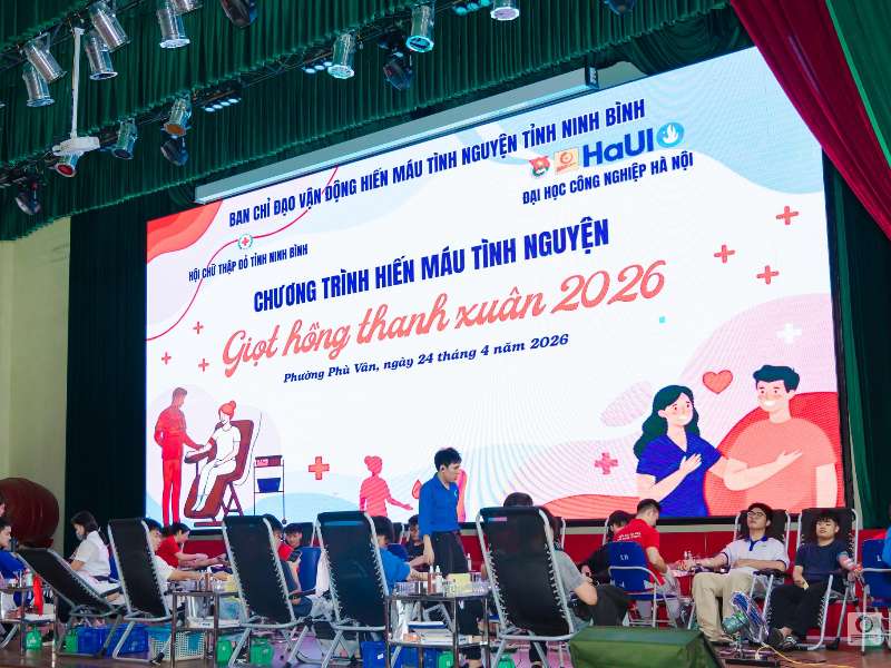 Chương trình hiến máu tình nguyện "Giọt hồng thanh xuân" năm 2026
